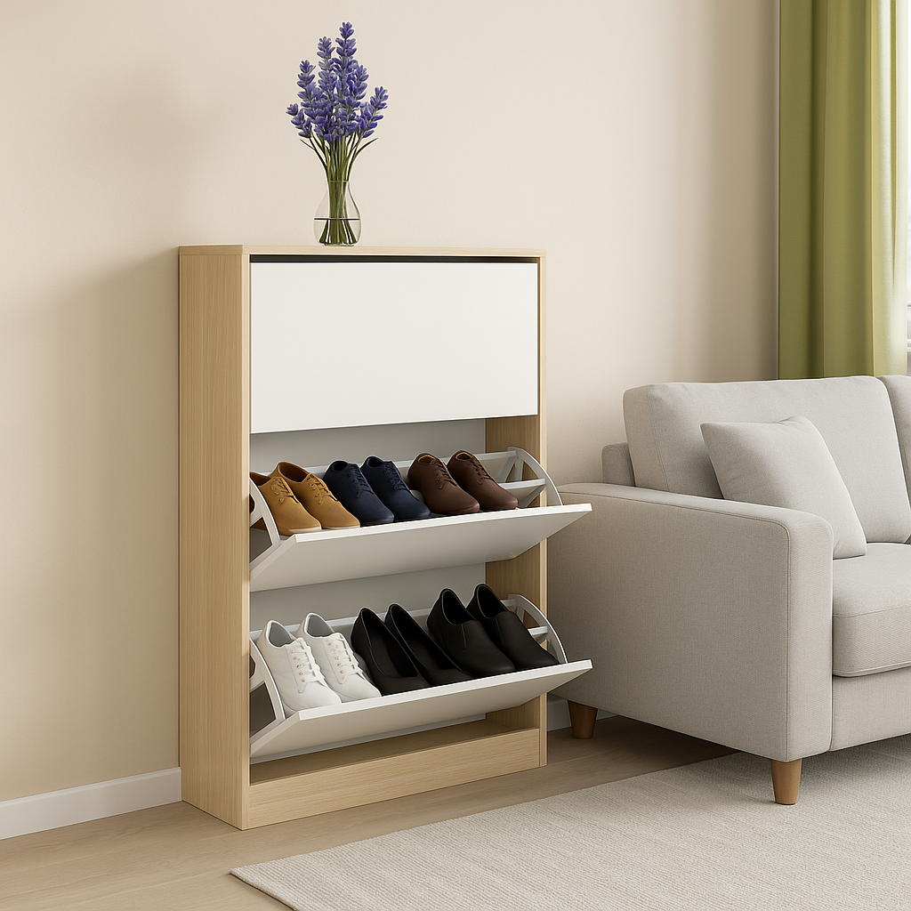 Pavia Shoe Cabinet, Home & White